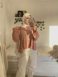 Puff Sleeves Disty Blouse - Allura