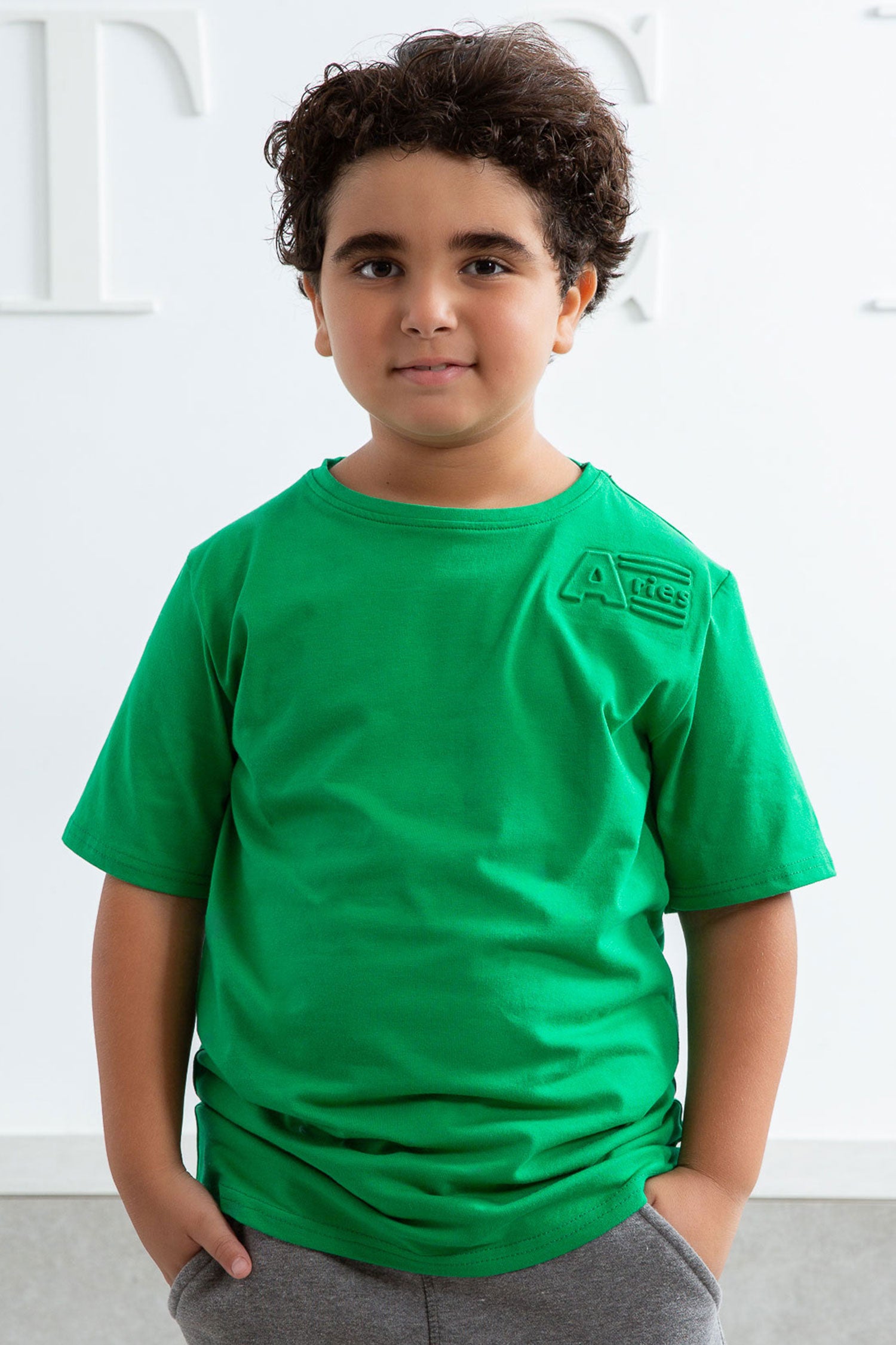 kids Dark Green T-shirt - Aries