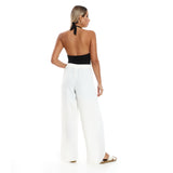 Full Legs Side Slits Slip On Cover Up Pants - Kady