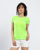 Short Sleeves Solid T-Shirt With Open Back - Kady