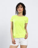 Short Sleeves Solid T-Shirt With Open Back - Kady