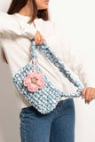 Hand Crochet Bag Multi Stripe - Boho Yarn