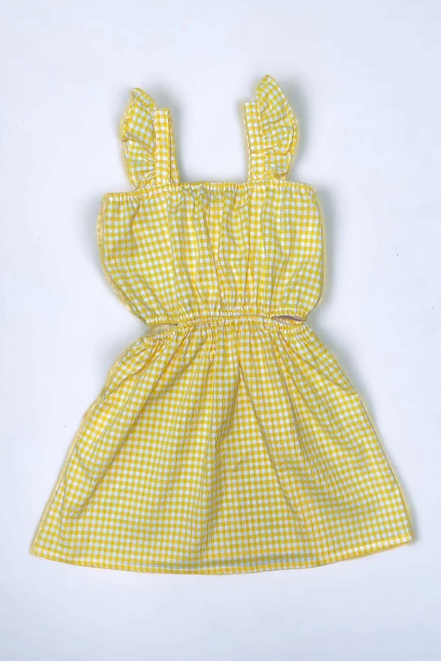 Yellow Cut Dress - Cottonovi