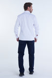 Long Sleeved Solid Polo Shirt - Cellini