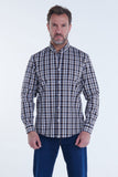 Long Sleeved Checkered Shirt (303106) - Cellini