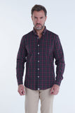 Long Sleeved Checkered Shirt (303105) - Cellini
