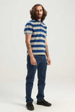 Short Sleeved Striped Polo Shirt (80030) - Cellini