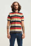 Short Sleeved Striped Polo Shirt (80033) - Cellini