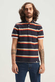Short Sleeved Striped Polo Shirt (80032) - Cellini