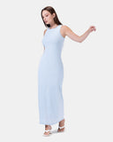 Washed Basic Cotton Dress (2081) - Kava