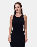 Basic Cotton Sleeveless Dress - Kava