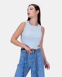 Basic Cotton Sleeveless Top
 - Kava