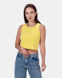 Basic Cotton Sleeveless Top
 - Kava