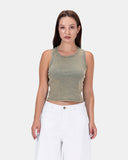 Basic Cotton Sleeveless Top
 - Kava