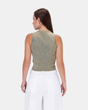 Basic Cotton Sleeveless Top
 - Kava