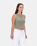 Basic Cotton Sleeveless Top
 - Kava