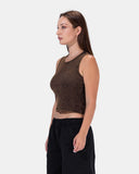 Basic Cotton Sleeveless Top
 - Kava