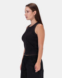 Basic Cotton Sleeveless Top
 - Kava