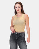 Basic Cotton Sleeveless Top
 - Kava