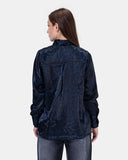 Printed Satin Shirt (2013) - Kava