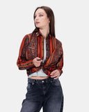 Printed Satin Shirt (2013) - Kava