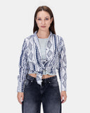 Printed Satin Shirt (2013) - Kava