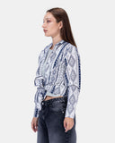 Printed Satin Shirt (2013) - Kava