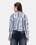 Printed Satin Shirt (2013) - Kava