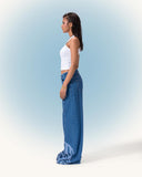 Women Waves Wide Leg Jeans (2000) - Kava