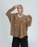 Oversized Open Neckline Sweater - Allura