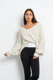 Twisted Knitted Pullover - Amaze