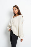 Twisted Knitted Pullover - Amaze