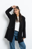 Oversized Crepe Blazer - Mitcha Label