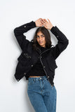 Pinned Cropped Jacket - Amaze