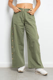 Buttoned Up Trousers - Azul