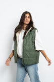 Double Face Puffer Vest - Mitcha Label