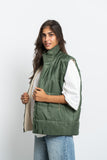 Double Face Puffer Vest - Mitcha Label