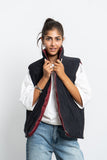 Double Face Puffer Vest - Mitcha Label