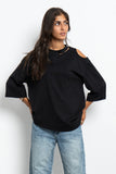 Cutout Oversized T-shirt - Mitcha Label