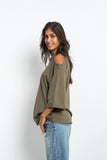 Cutout Oversized T-shirt - Mitcha Label