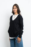 V Neck Knitted Pullover - Mitcha Label