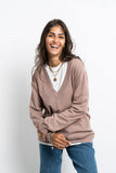 V Neck Knitted Pullover - Mitcha Label