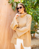 Buttoned Wool Pullover - Sara Salama