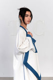 Outlined Crepe Kimono - Mitcha Label