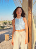 Ribbed Crop Top - Farah Wagdy