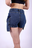 Flap Pocket Denim Shorts (23139) - Fit Freak