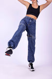 High Waist Detachable Jeans (23137) - Fit Freak