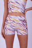 Colorful Stripes Printed Shorts (24488) - Fit Freak