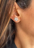 Flower Pure Silver Earrings - Felizmoda