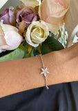 Flower With Two Side Flowers Bracelet - Felizmoda